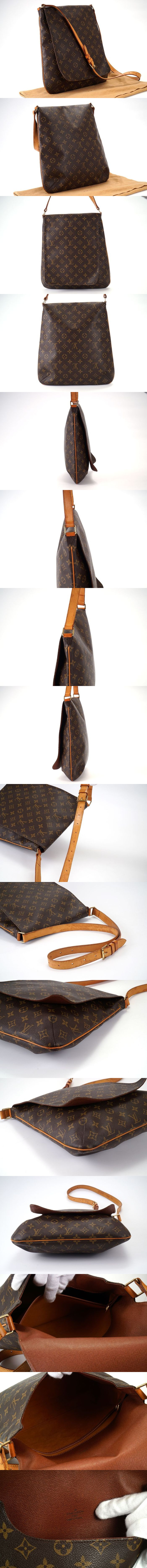 直販卸売ルイヴィトン Louis Vuitton モノグラム ミュゼット ショルダーバッグ レザー レディース 保存袋 鞄 かばん 定価約12万 4672 ショルダーバッグ